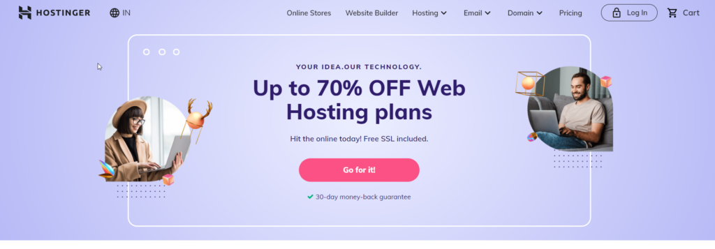 Hostinger FREE Website Hosting Plan