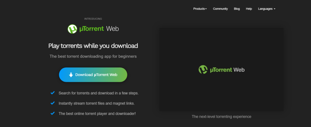 uTorrent Web